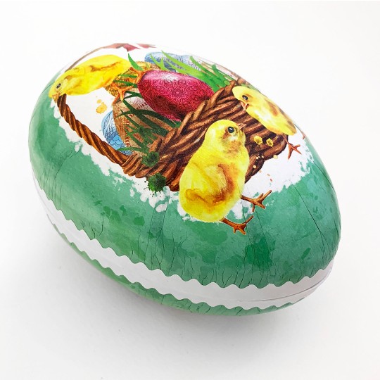 6" Mint Chick Basket Papier Mache Easter Egg Container ~ Germany